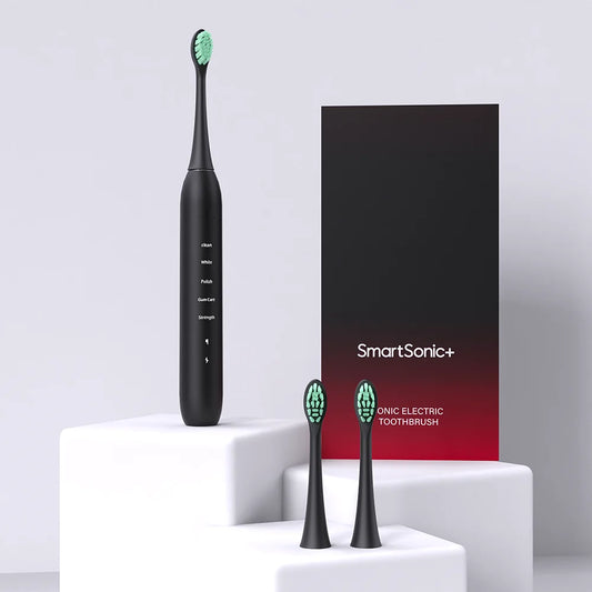 SmartSonic Electric Toothbrush Waterpoof Rechargeable with Travel case-0
